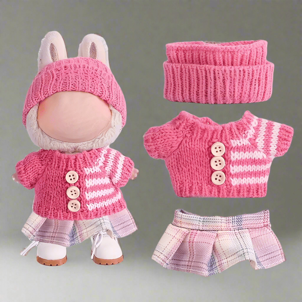 Doll Clothes Knitted Outfit Skirt
