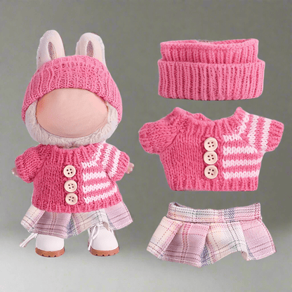 Doll Clothes Knitted Outfit Skirt