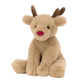 Plush Reindeer Toy – Soft Holiday Stuffed Animal, 8 in