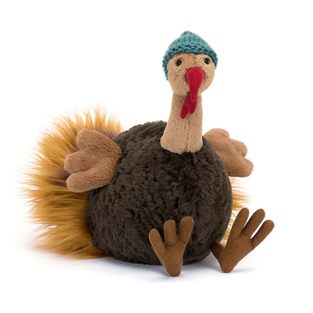 Plush Turkey Toy with Beanie
